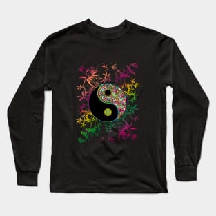 Yin Yang Psychedelic Bamboo Long Sleeve T-Shirt